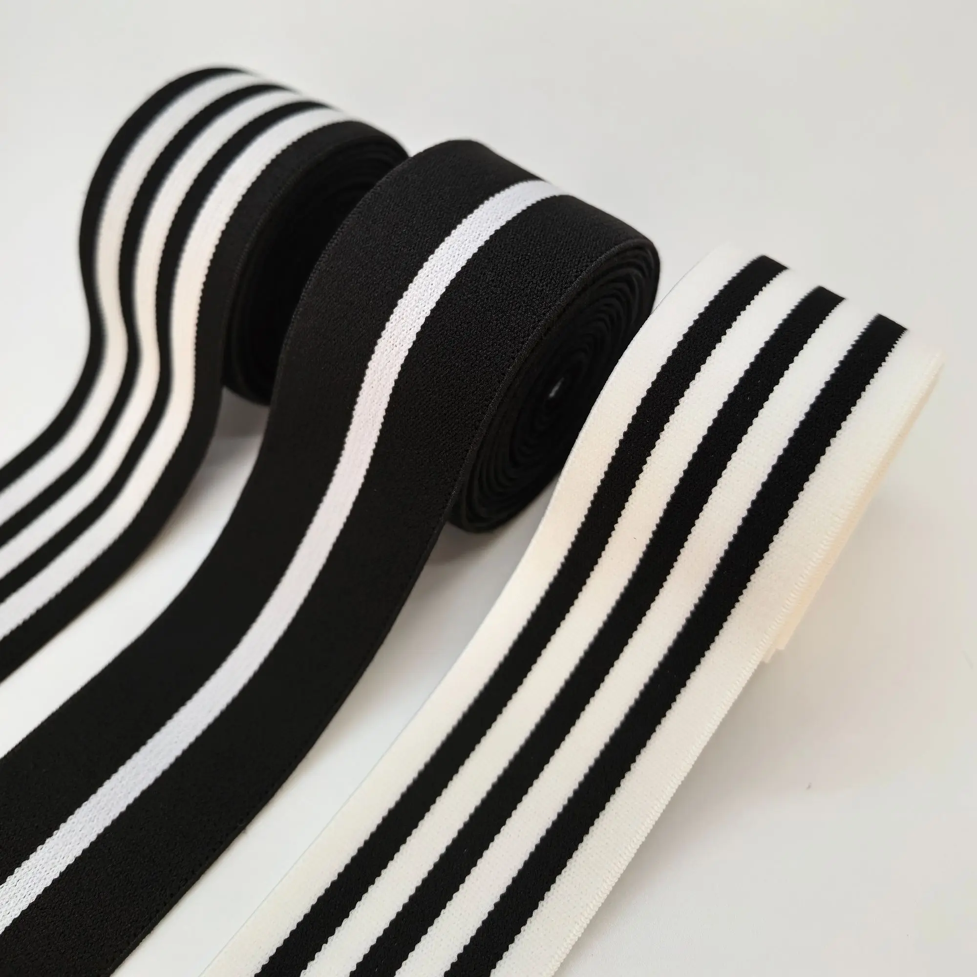 4cm striped elastic band versatile sewing elastic band a complete set of casual sports pants side webbing pants rubber band