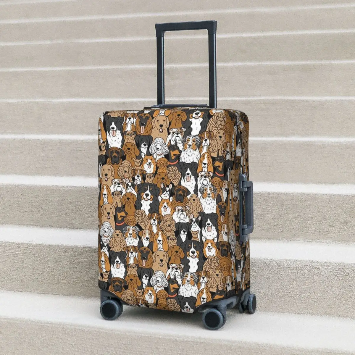 

Lots Of Dogs Suitcase Cover Protection Elastic Trip Luggage Protector Covers for 18-32 Inch