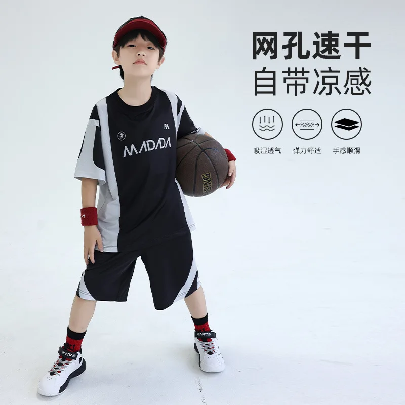 Boys Sports Suit 2024 New Children's Short Sleeve T-shirt Suit Casual Boys Clothes  kids boutique clothes