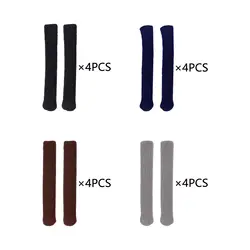 4 Pairs Eyeglasses Temple Tips Sleeve Retainer Glasses Arm Sleeve Soft Knitted Eyewear Retainer Comfortable Glasses Ear Cushions