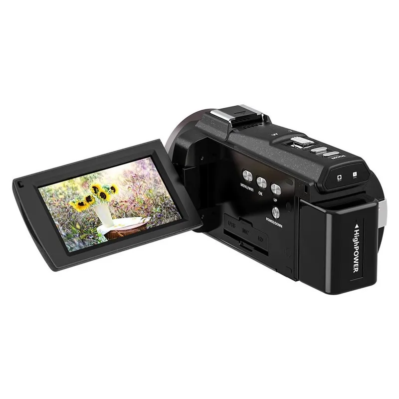 High-Definition 4k Digital Camera, Handheld Dv Screen, Flip-Out Shooting, Electronic Image Stabilization, Outdoor Sports Camera