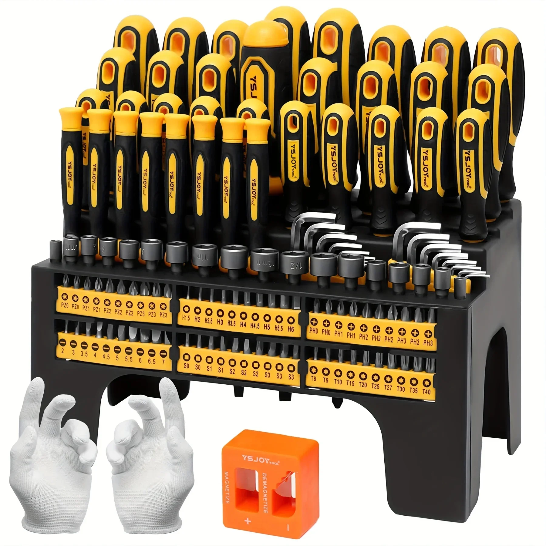 ValueMax 131PCS Magnetic Screwdriver Bits Set PH2 Precision Phillips Slotted Screw Bit Multifunctional Home Repair Tool CRV Scre