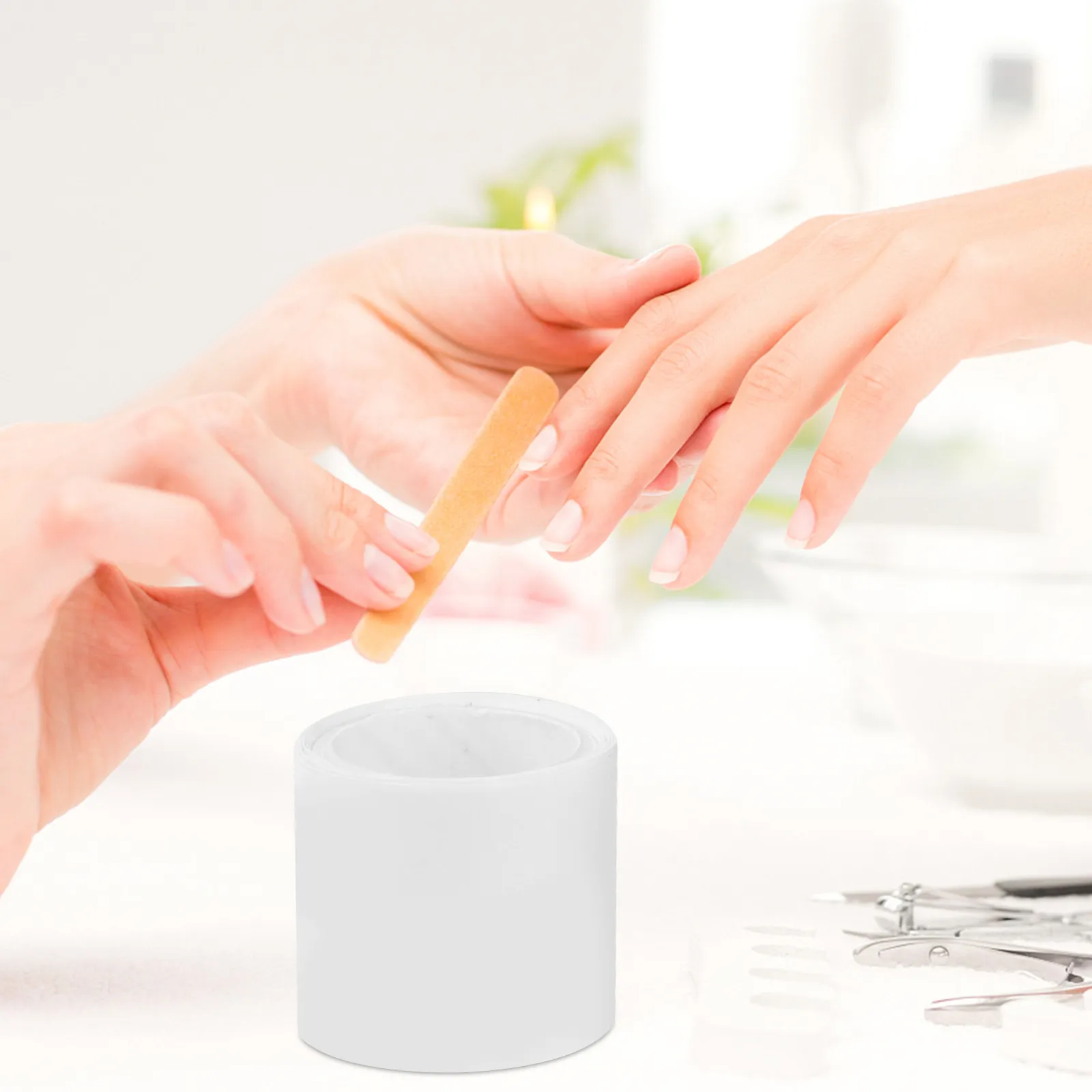 Silk Nail Wrap System Premium Reinforce Tool for Strong Natural Nails 3x3x0.1cm Cut-to-Size Silk Backing Nail Art