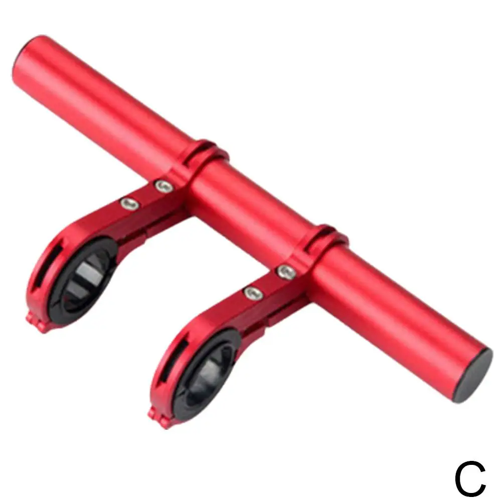 10/20/30cm Bicycle Handlebar Extended Bracket For MTB Headlight Mount Extented Bar Alloy Stand Double Frame Bicycle Clip R2J2