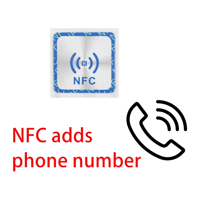 10pcs Anti-metal NFC Sticker 888 Byte Ntag216 Label Convenient for Making Call