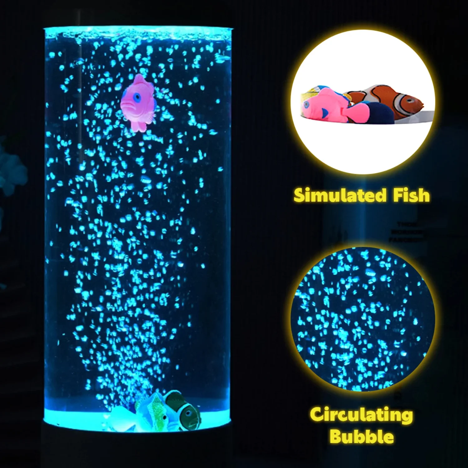 Jellyfish Lamp LED Night Light Multicolor Changing  Decoration Lights Aquarium Birthday Gift   USB Charging