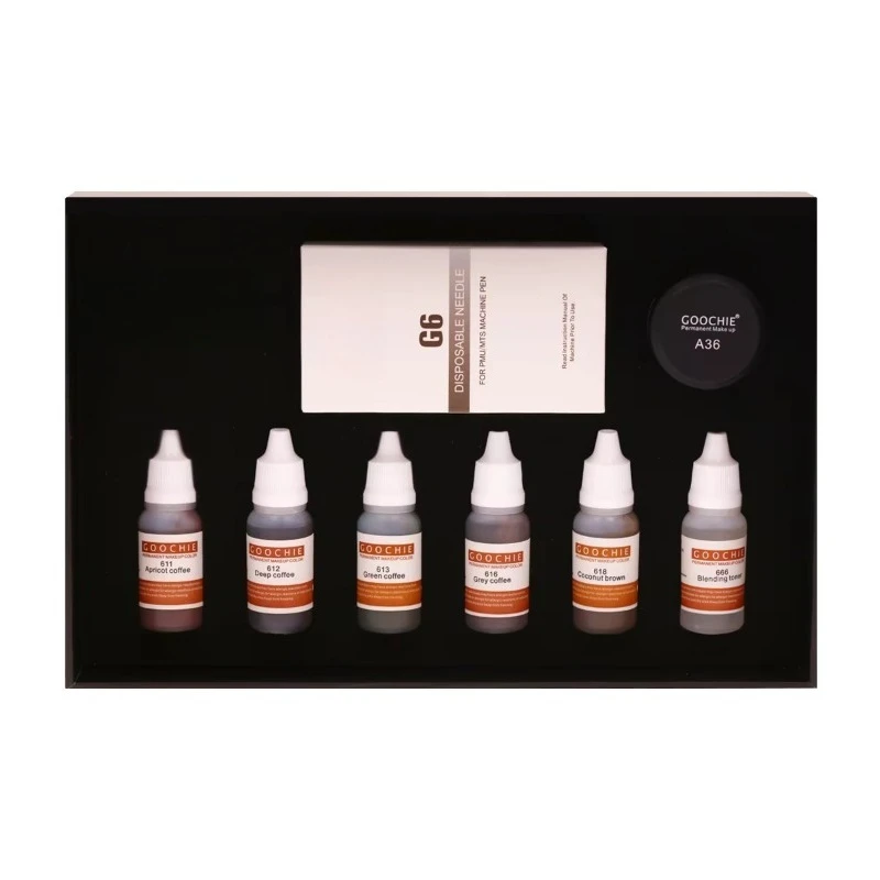 

Eyebrow Microblading Ink Kit Permanent Makeup Pigment Label for Micro Needling & Tattooing