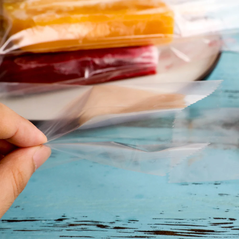 

200 pcs 8x19CM Transparent Popsicle Bags Simple Thickened Ice Cream Bags with Ice Sticks for Making Popsicle Packing Ice