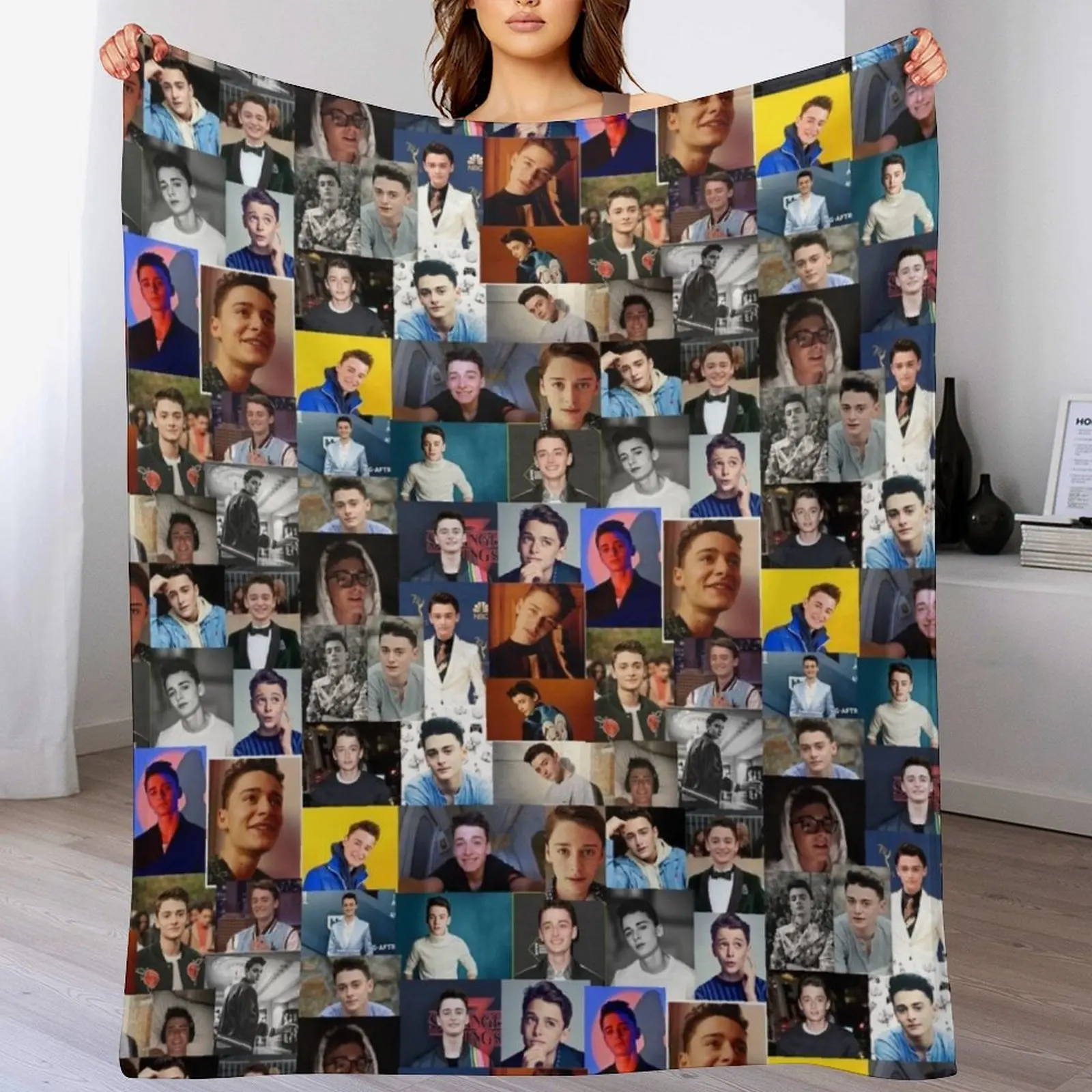 Noah Schnapp Throw Blanket Beach For Decorative Sofa Blankets