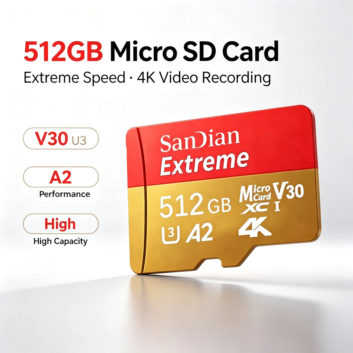 Memory Card for Xiaomi Phone/Tablet  /Camera-64GB/128GB/256GB/512GB/1TB UHS-I U3 V30 High Speed Micro SD Card Storage Expansion