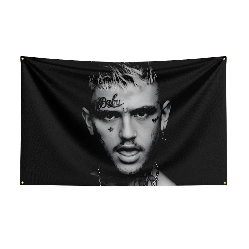 3x5 Ft Heavy Rock Band L-lil-peeps Flag Polyester Digital Printing Banner for Bedroom Wall Art Out Door Tapestry Decora