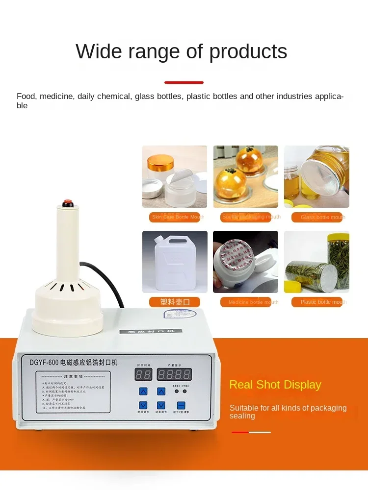 Large diameter handheld  bottle mouth tin foil aluminum film aluminum foil sealing machine small household