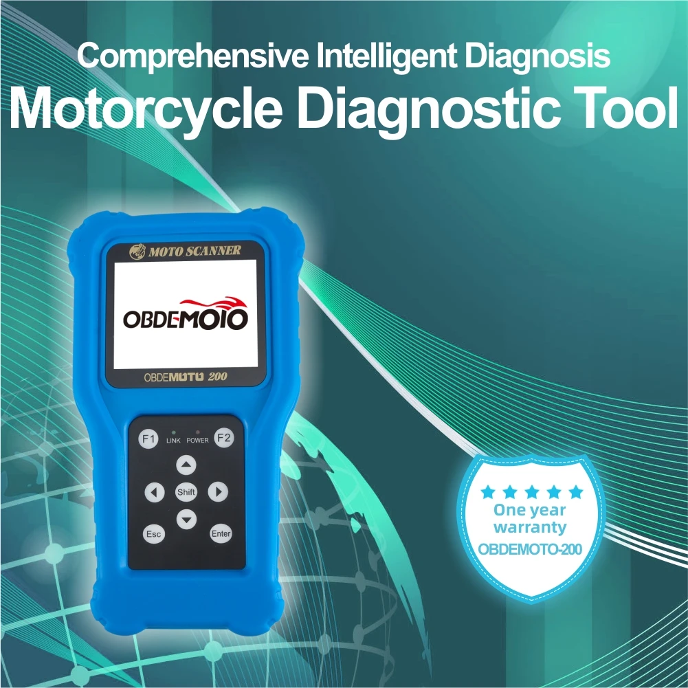 OBDEMOTO200 2+1 version EFI Motorcycle for Honda for Yamaha and OBD2 Scanner Diagnostic Tool Scooter Scan Fault Code Reader