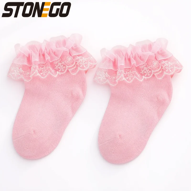 

Baby Girls Lace Cotton Short Socks for Newborn 0 1 Years Princess Lace Socks Spring Summer Autumn Infant Socks