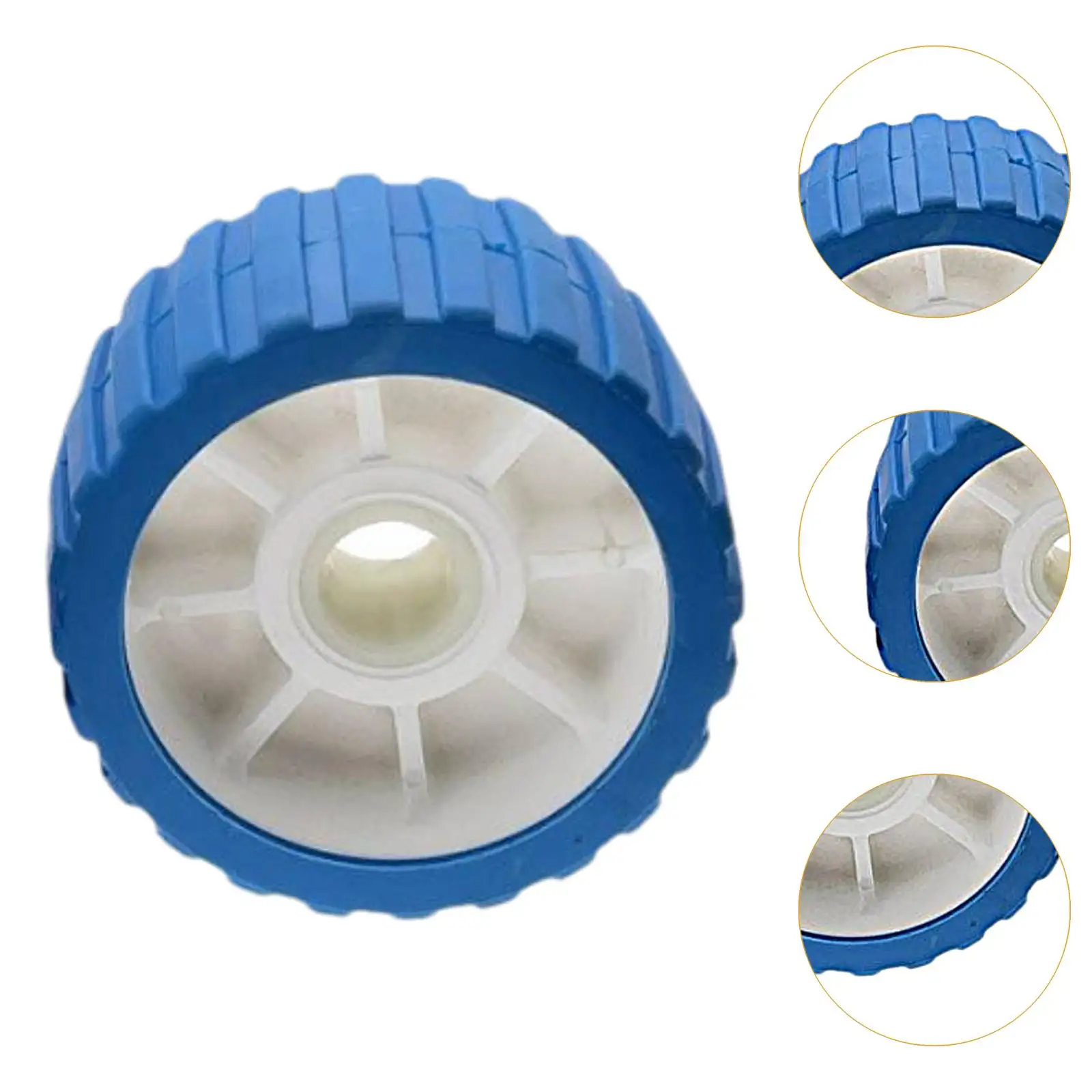 Rouleau oscillant marin de remplacement de roue de rouleau de remorque de bateau robuste pour rouleau de quille de remorque de canot de bateau en caoutchouc de Yacht à moteur