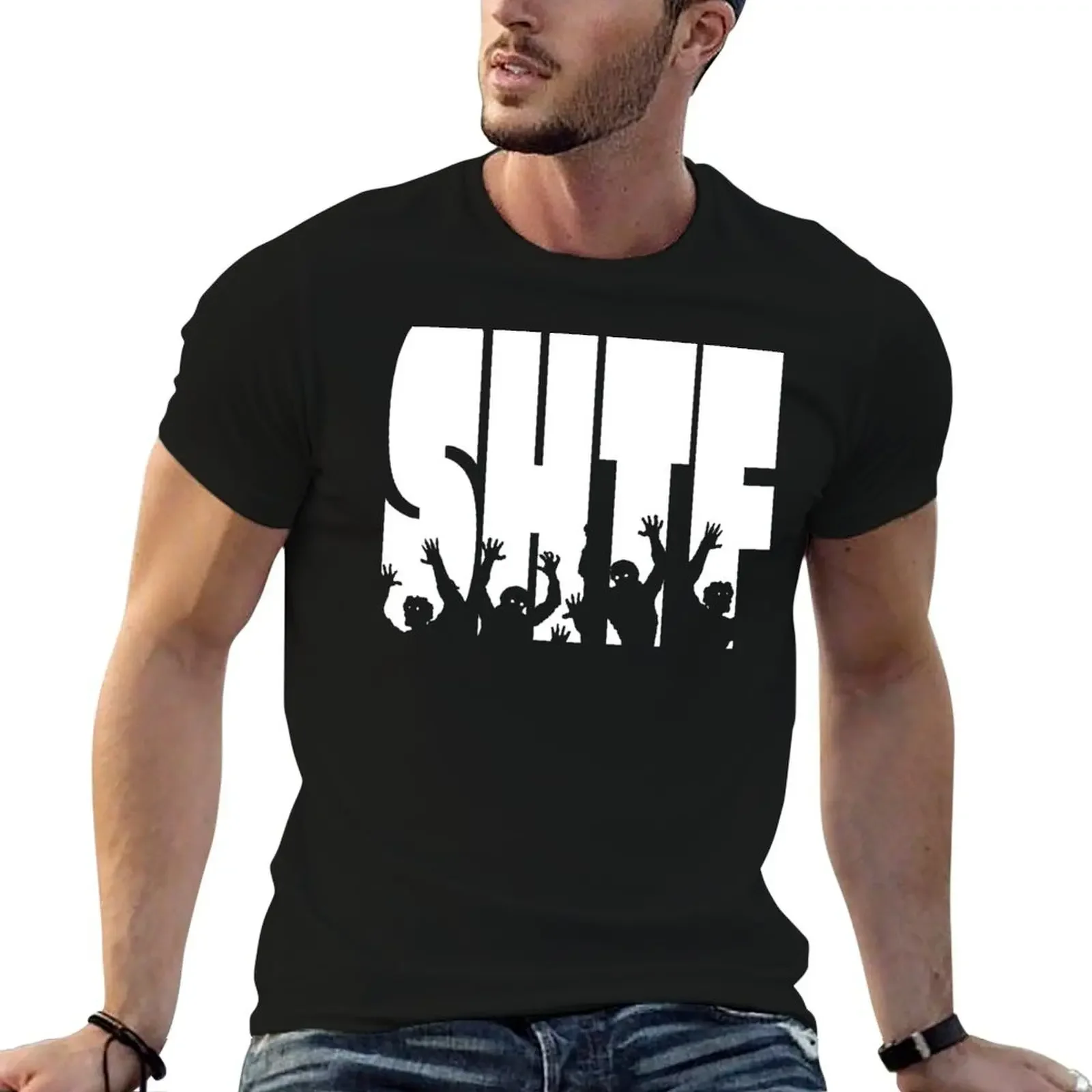 Preppers prepper design. Zombie SHTF T-Shirt vintage graphic tee Blouse man clothes cute tops mens fashion