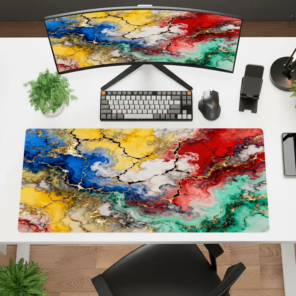 Brand Colorful Marble Mouse Pad Non-Slip Rubber Backing Washable High-Definition Print For Office Laptop Gaming