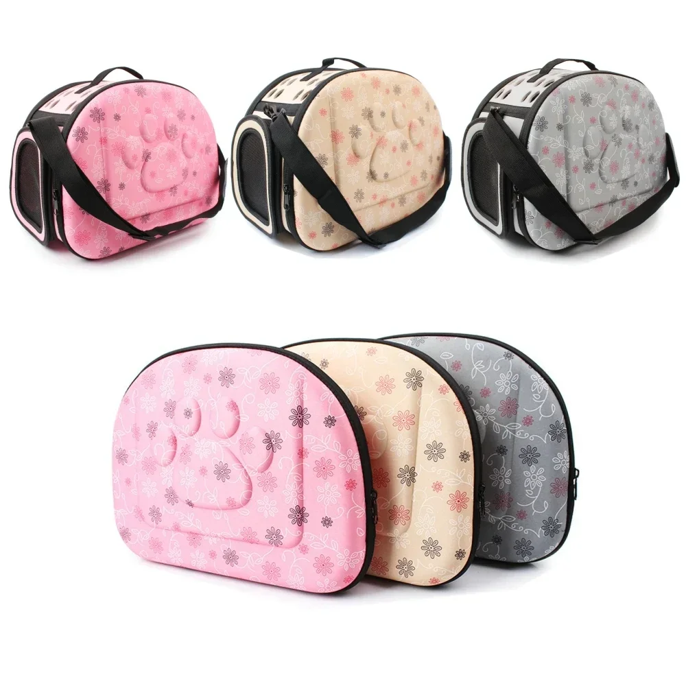 

Pet Dog Cat Carrier Side Foldable Travel Tote Sling Bag Handbag Travel Approved Mesh Shoulder Pet Bags