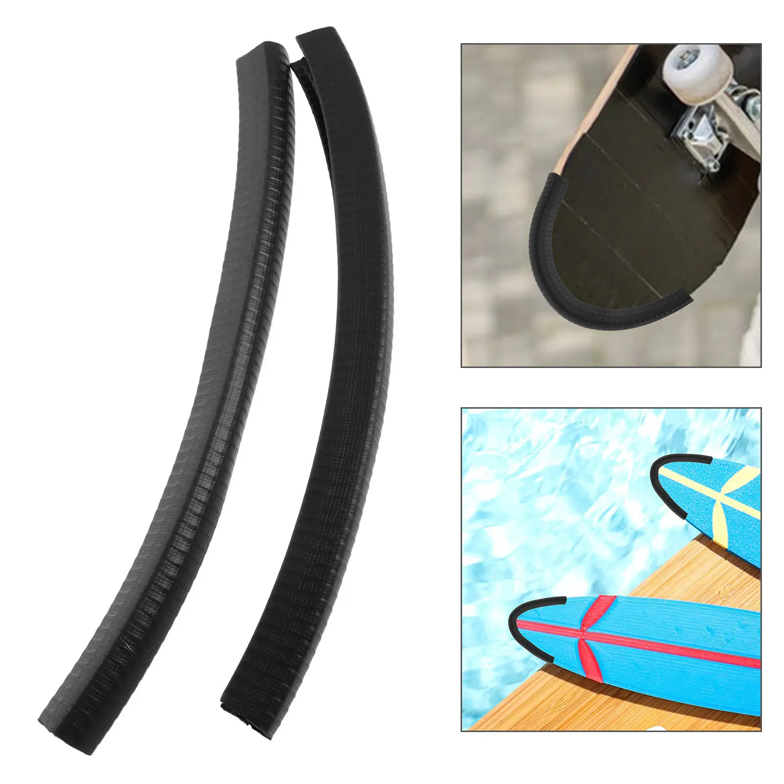 

1Pair Skateboard Deck Edge Guard Bumper Cover Protector for Skateboards Longboards Surfboards Crash Pad Skid Plate Impact