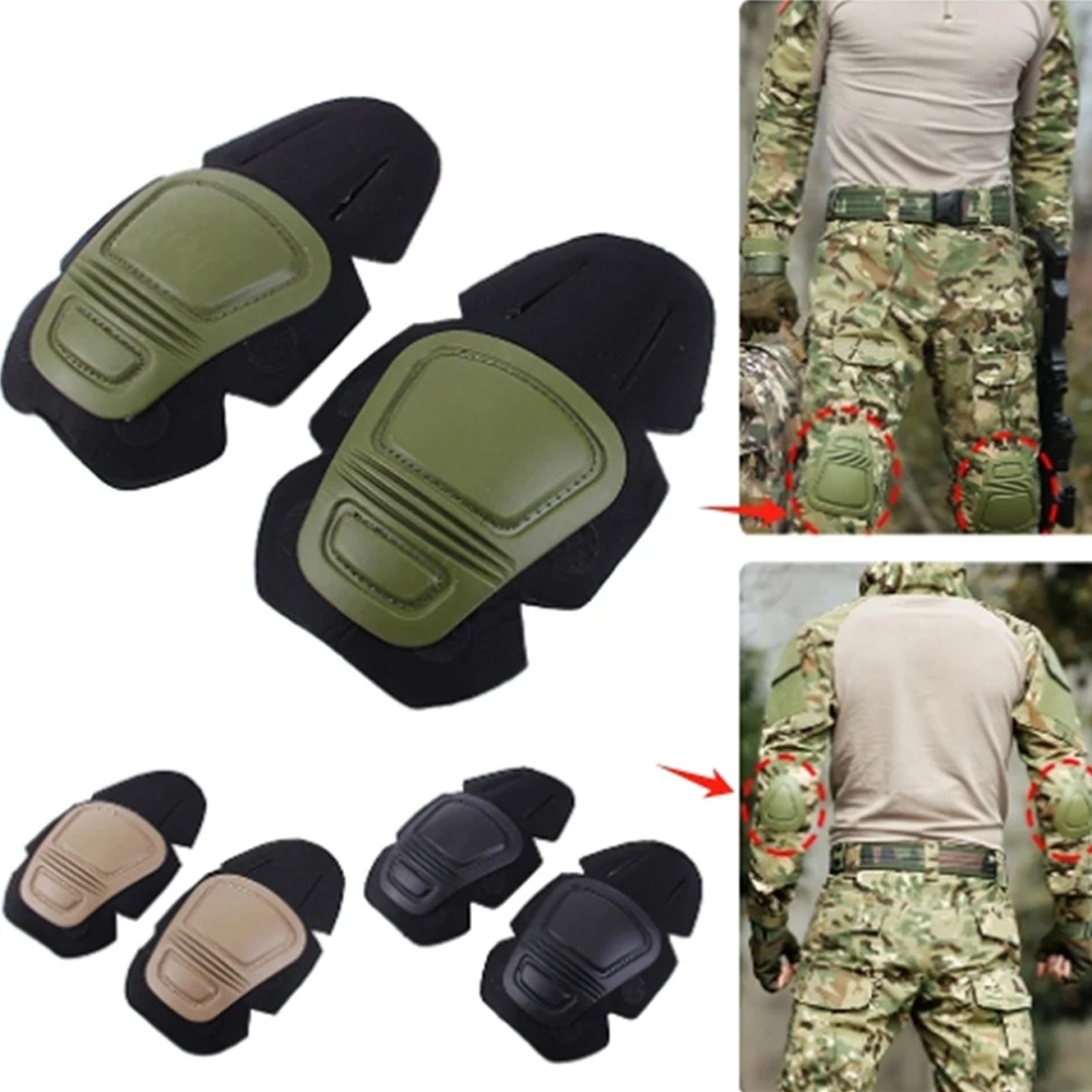 สนับเข่าแบบยุทธวิธี + เสื้อยืด สนับศอก ชุดป้องกันเข่าทหาร สำหรับกีฬากลางแจ้ง ทำงานกลางแจ้ง อุปกรณ์ป้องกันแบบฝังในหมวก