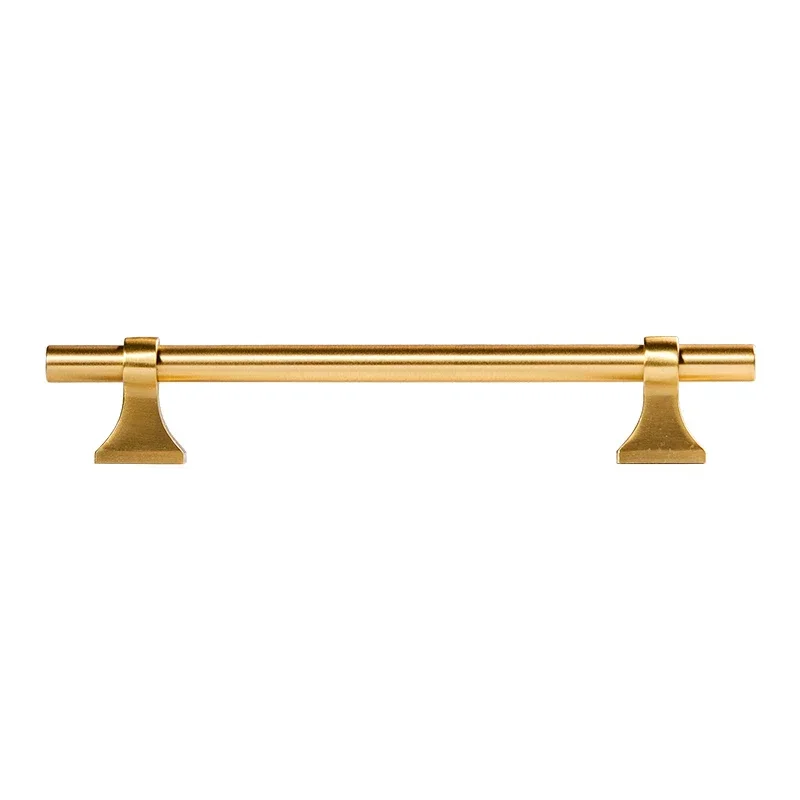 Tinyhob Solid Brass Cabinet Knobs Long Door Pull T-bars Kitchen Cloakroom Wardrobe Handle and Knobs/  Non Fading Process