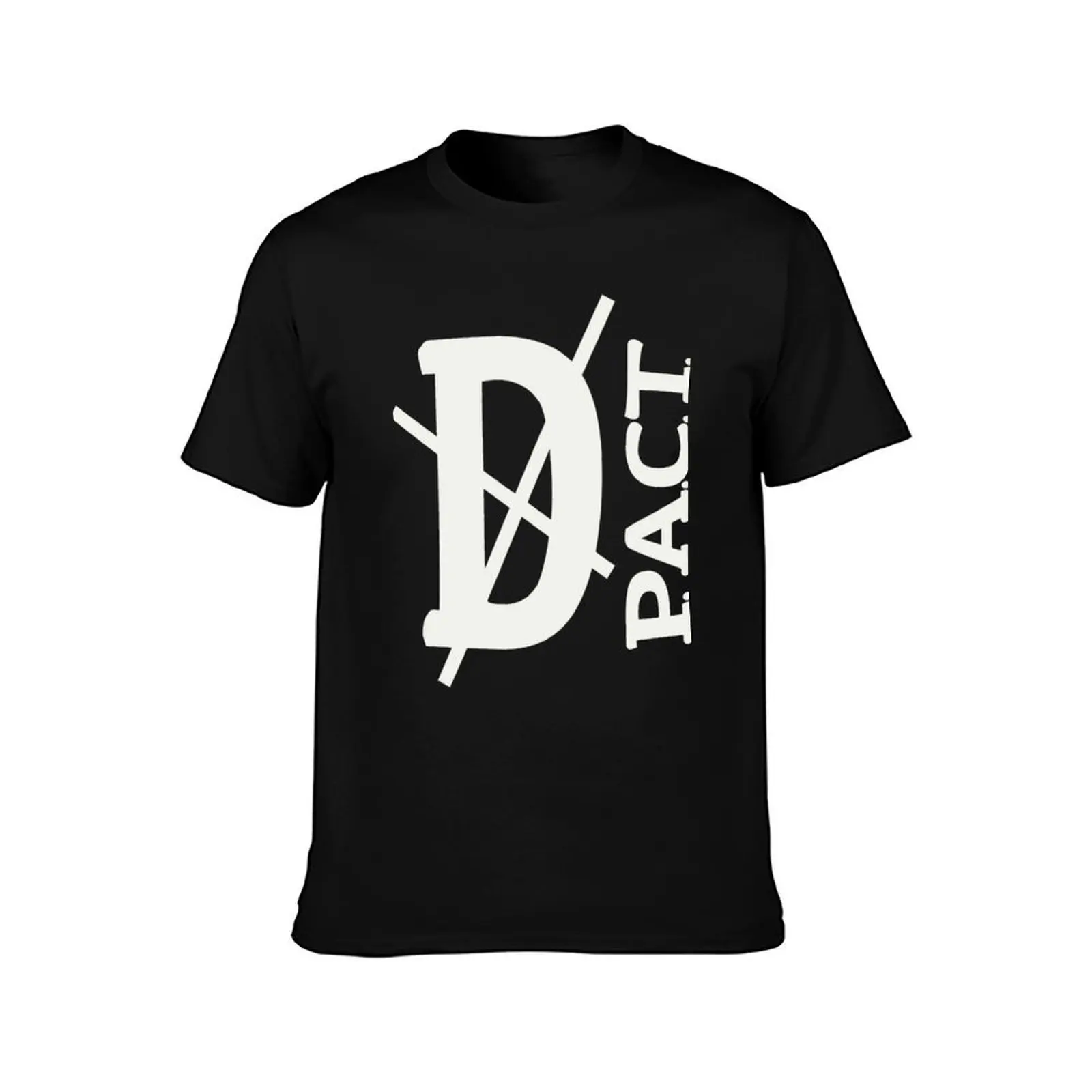 Death PACT T-Shirt, Summer Casual Cotton Tee, Oversized Streetwear Tops, Vintage Graphic Print, Loose Fit Short Sleeve