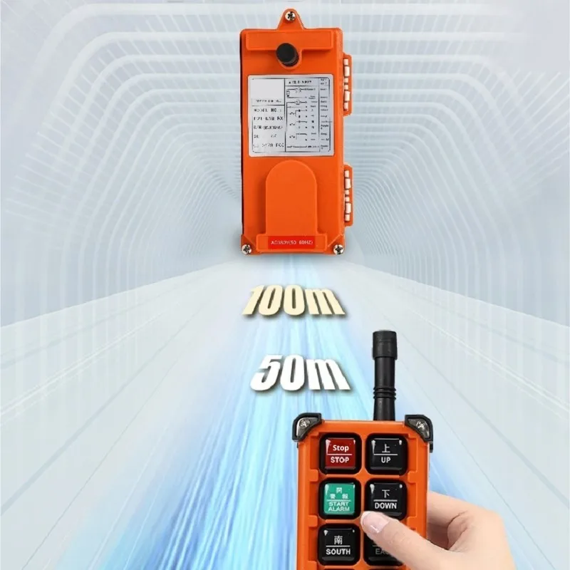 Gru con interruttore wireless industriale F21-E1B, paranco per gru a soffitto, chiave per verricello, telecomando per gru