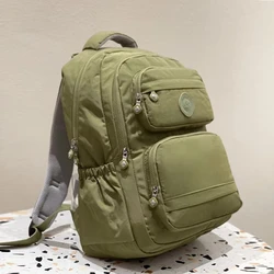 Fashion High-capacity Women's and Men's Backpack Lightweight Laptop Bag Schoolbag Travel Pluggable Suitcase Pole School Backpack