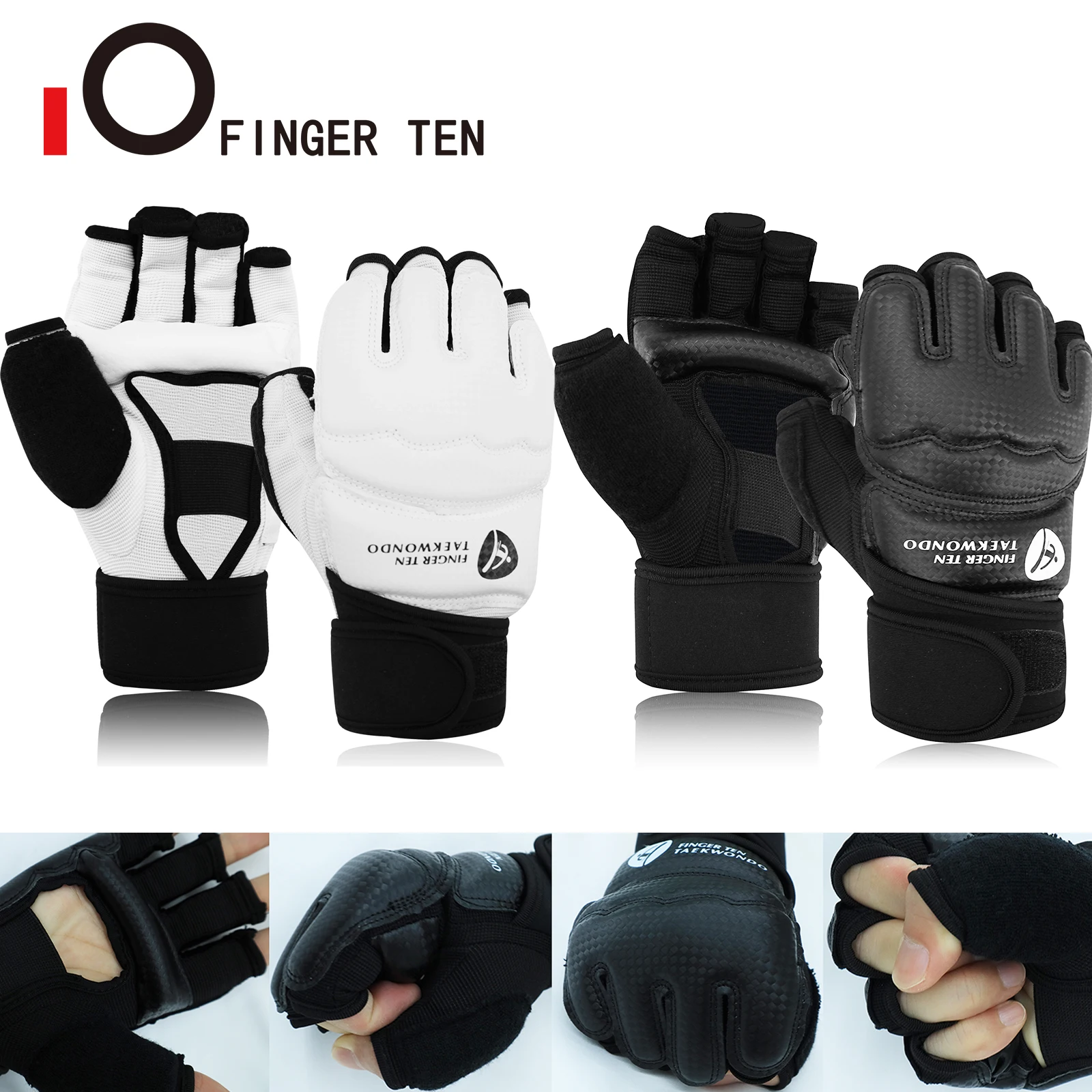 

Half Finger Pu Leather Boxing Gloves mma Fighting Training Gear Hand Wraps Men Women Punching Glove Protector Drop Shipping