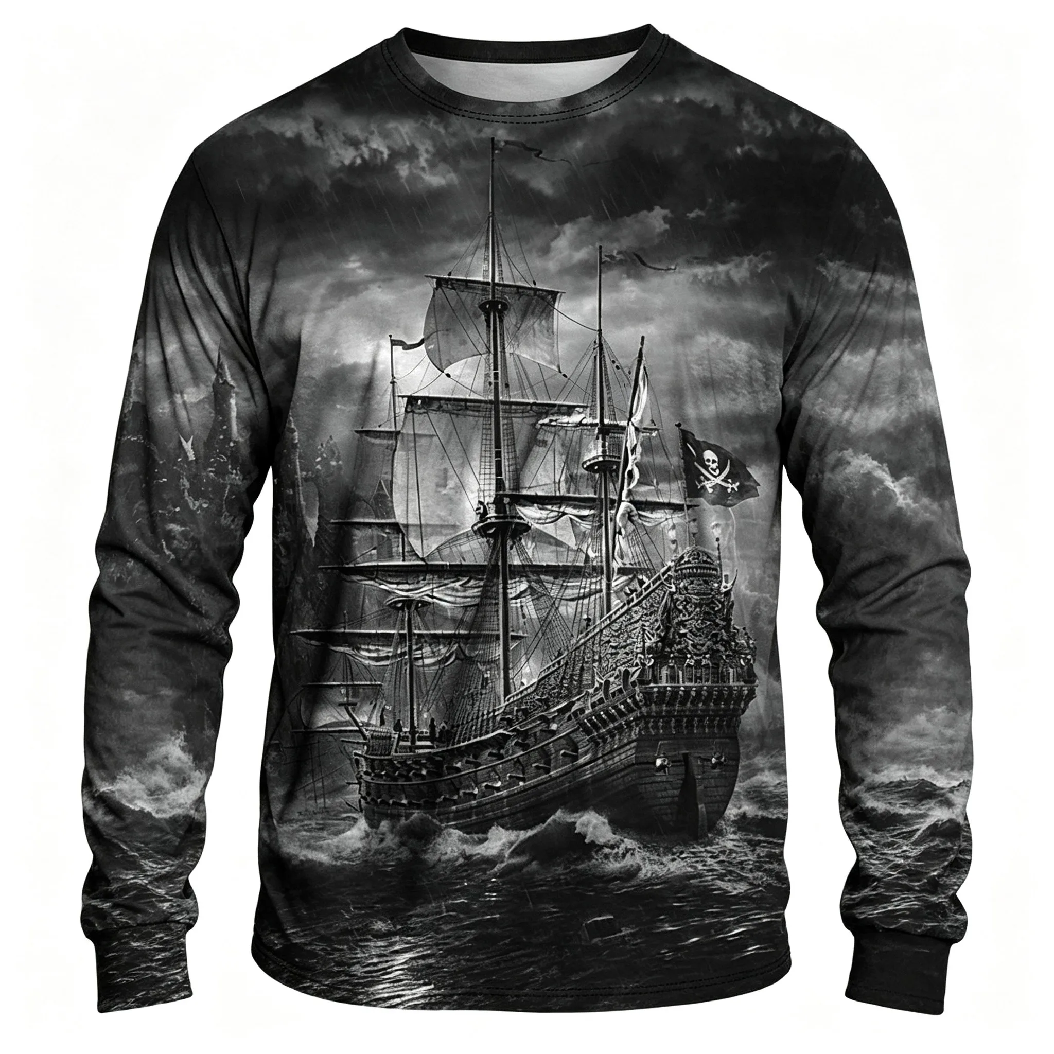 T-shirt a maniche lunghe da uo - 3D Printing Ghosting recensione e prezzo