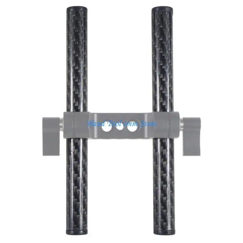 

H37F 2Pcs 15mm Carbon Fiber Tube Rod 10cm 15cm 25cm 30cm 40cm for Dia 15mm Rod System Follow Focusing Camera Cage