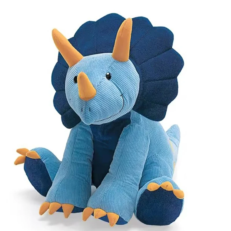 

Трицератопс динозавр дракон мягкая плюшевая игрушка большая 35 см мультяшная животная детская подушка для объятий для детей сна