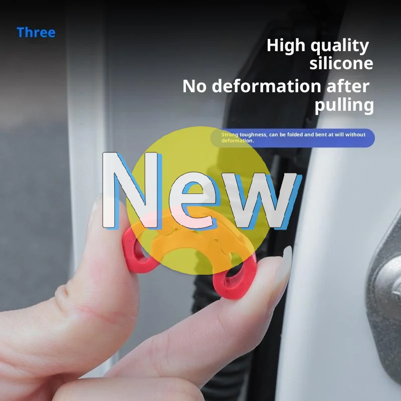 

[]4pcs Auto Door Lock Damper Buffer Reduce The Noise FOR A1 A3 Q2 Q3 TT Accessories Deadener Shock-Absorbing Damping Protector