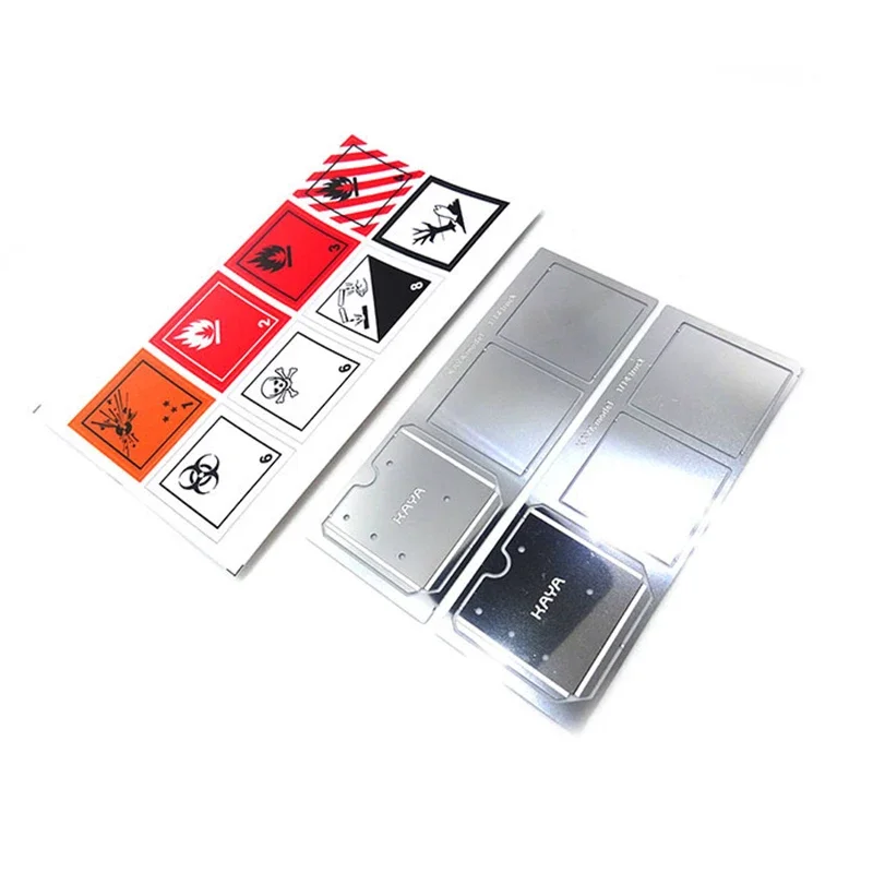 Model Stickers Dangerous Goods Transport Signage Logo for 1/14 Tamiya RC Truck Trailer Tipper Scania MAN Benz Car Diy Parts