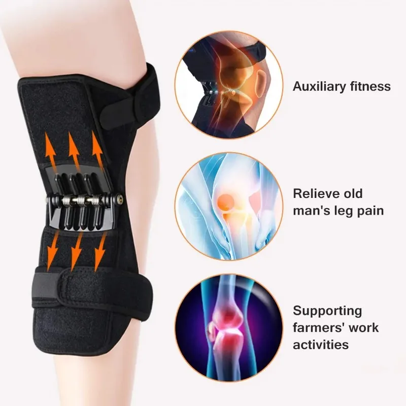 Knee Protection Booster Power Support Knee Pads Powerful Rebound Spring Force Sports Reduces Soreness Old Cold Leg Protection