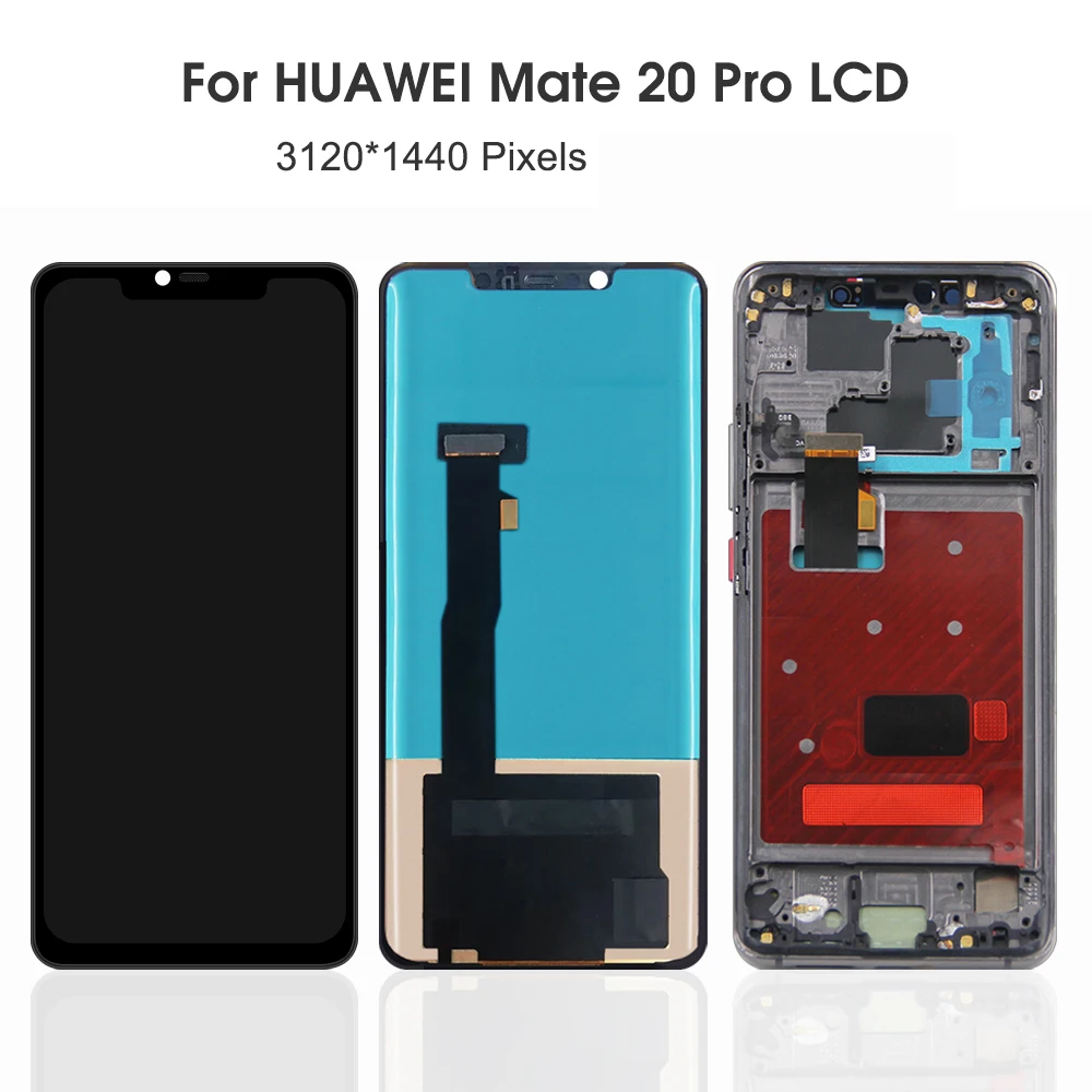 For HUAWEI Mate 20 Pro 6.39\'\'Tested Mate20 Pro LYA-L09 L29 AL00 LCD Display Touch Screen Digitizer Assembly Replacement