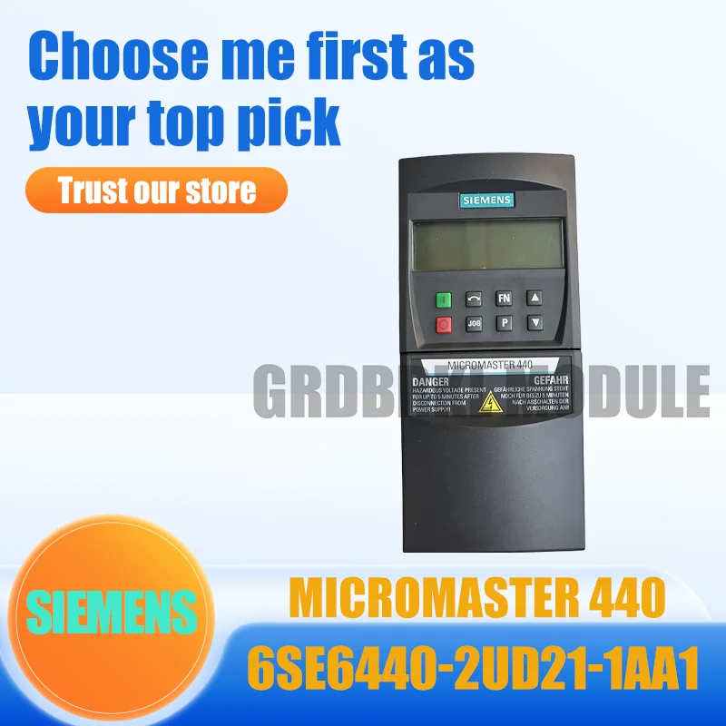 

Новый Оригинальный Преобразователь Частоты SIEMENS 6SE6440-2UD21-1AA1 MICROMASTER 440 1.1кВт 3AC