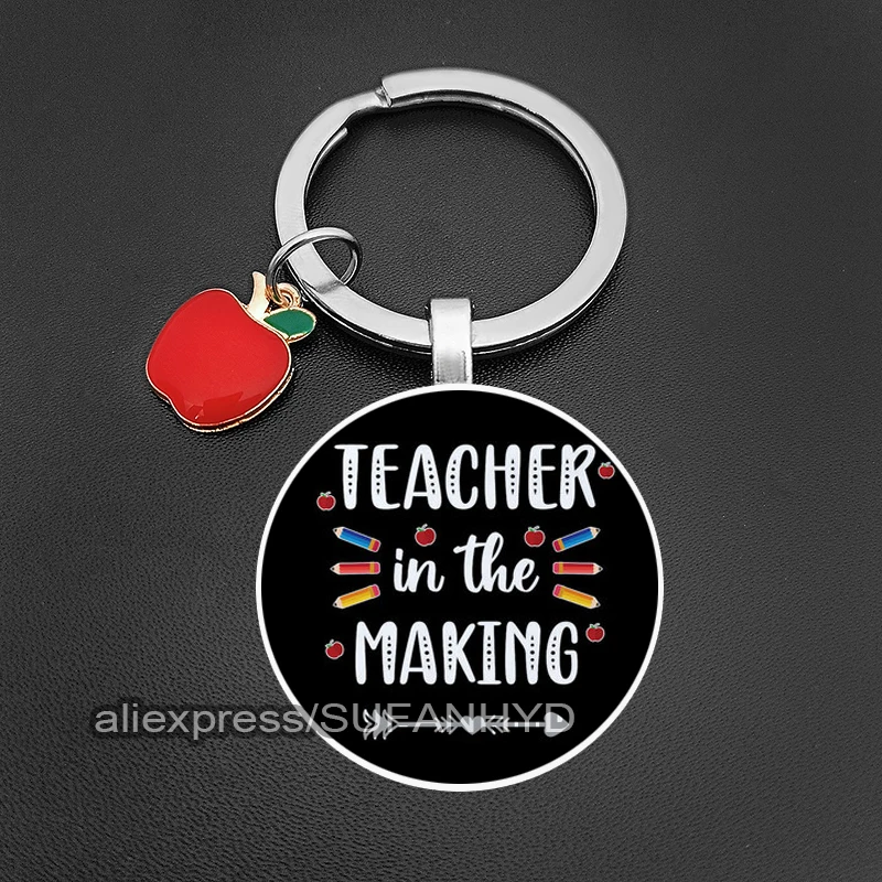 Cute Teacher Appreciation Keychains Gifts for Teacher Thank You Professor Keychains for Teacher's Day