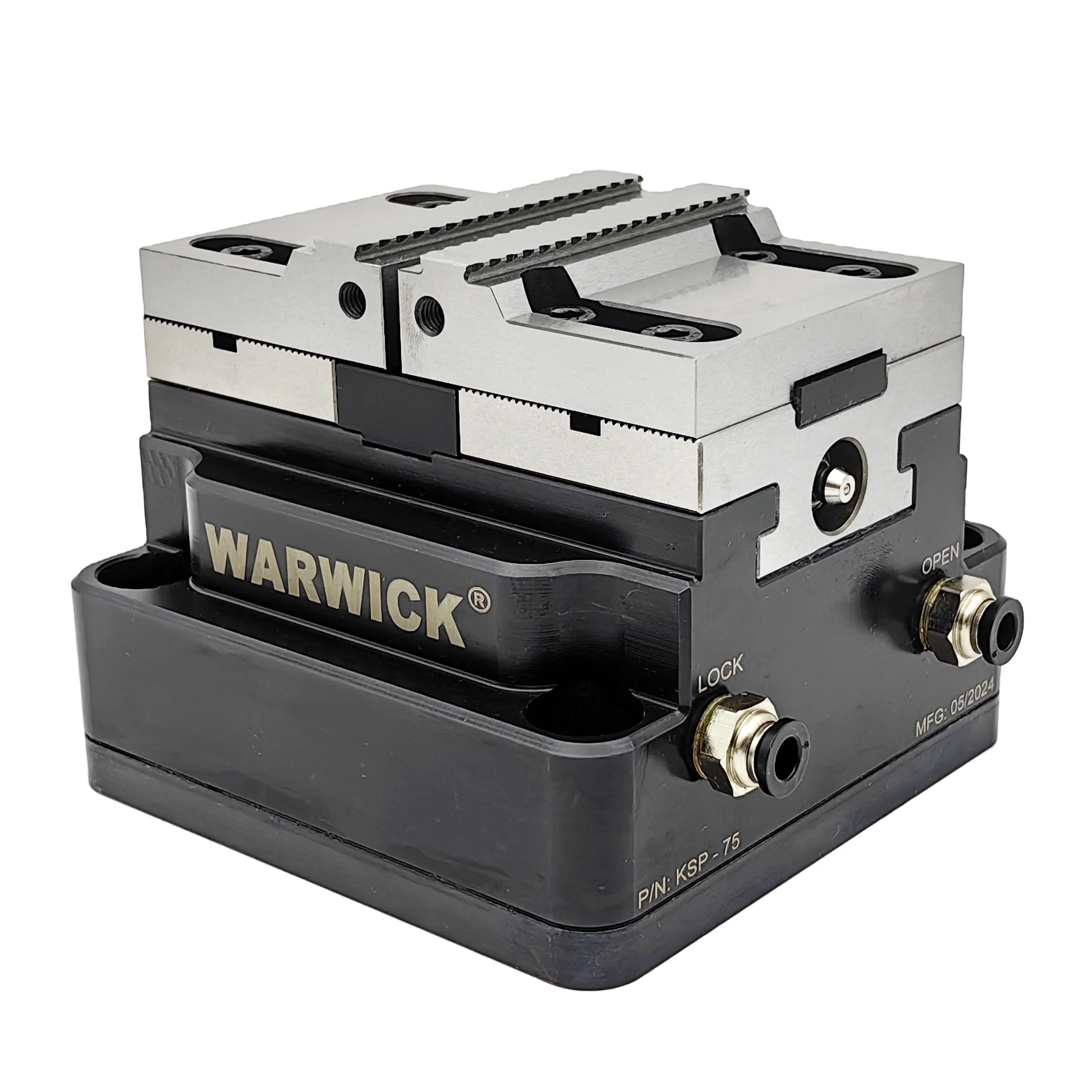 KSP2-75+YZ-75 Pneumatic Self-Centering Clamping Force Blocks Vise Jaw for Cnc Machine