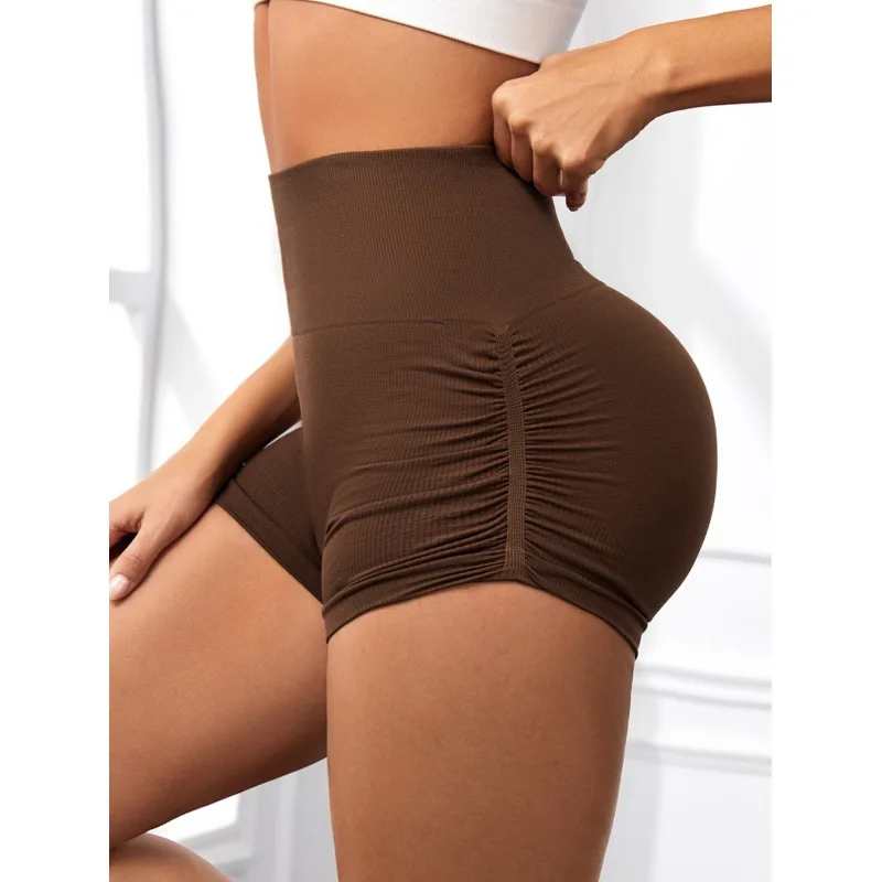 

Женские брюки для йоги с высокой талией, быстросохнущие персиковые ягодицы, облегающие спортивные брюки для бега, фитнеса, однотонные