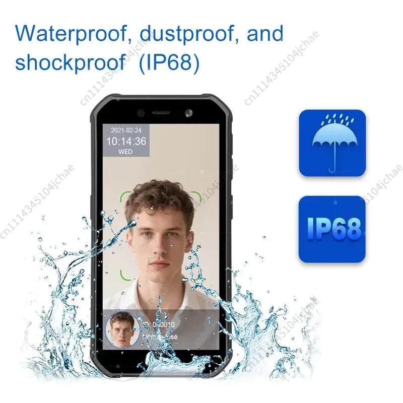 EE Portable Staff Attendance Device Handheld Face Recognition NFC Card Mobile Cloud Software Time Recording GPS