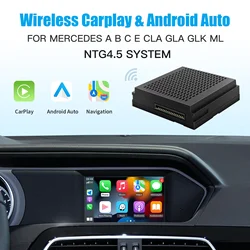 Wireless CarPlay for Mercedes Benz  A B C E CLA GLA GLK ML NTG4.5 , with Android Auto Mirror Link AirPlay Car Play Functions