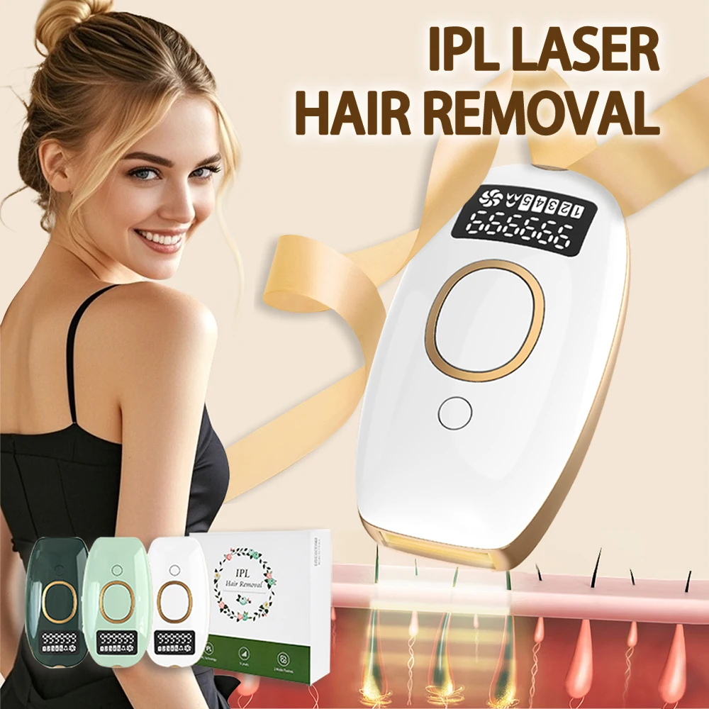 

Painless Hair Removal Device Women's Body Bikini IPL 990000 Flash Depilator Permanent Laser Epilator for Home Use