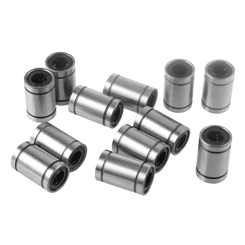 Durable CNC Part Rods Shaft Bushing Steel LM8UU LM10UU LM12UU LM16UU Linear Ball Bearing LM3UU LM4UU LM5UU LM6UU