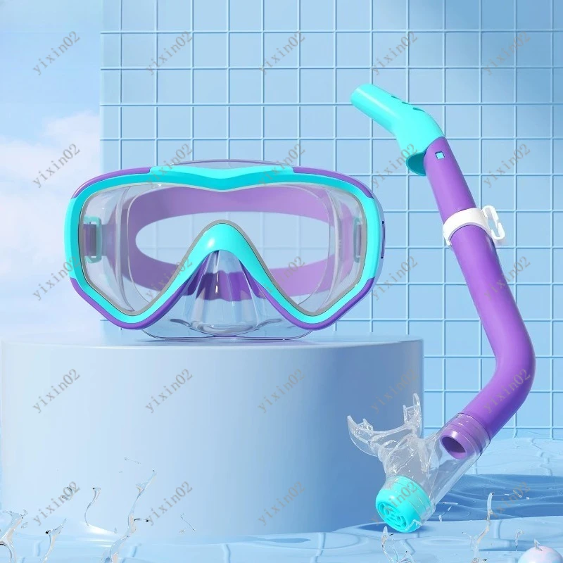 Kids Diving Goggles Snorkeling Set Anti-Fog Snorkel  for Boys Girls