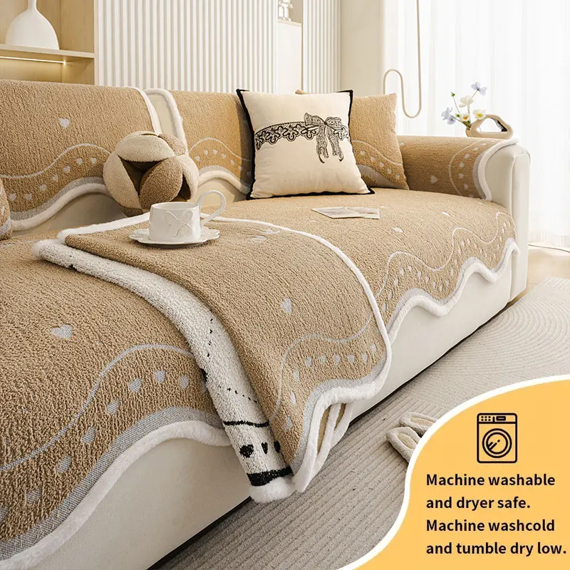 

1 шт.-Alien плюшевая диванная подушка на осень/зиму, новинка 2025 года, плюшевая зимняя противоскользящая диванная подушка