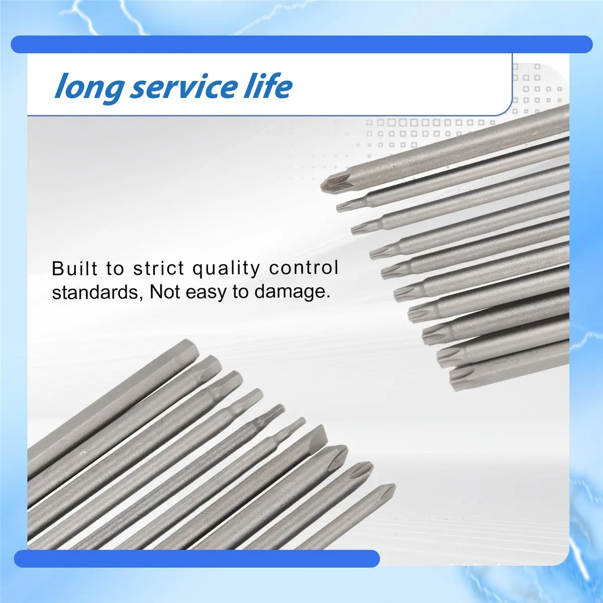 howhow Bit Set Long, Magnetic Bit Set 20 Pcs 100mm, Torx Bit T8-T40, Hex Bit H2-H6, PH1 PH2, PZ2, Slotted Bit, 1/4inch Hexagon