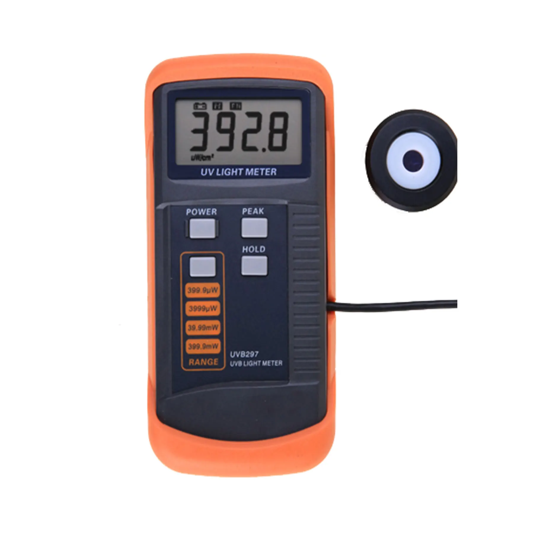 

UV light meter RADIOMETER UVB297 0-400 /cm2 UVB Peak wavelength 297nm wavelength range 275nm-325nm
