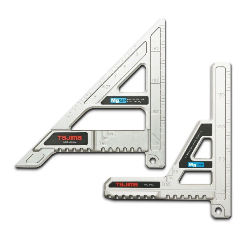 Tajima Light Weight Triangle Cutting Guide 45/90 Degree Angle Locator Woodworking Saw Cutting Auxiliary Positioning Jig