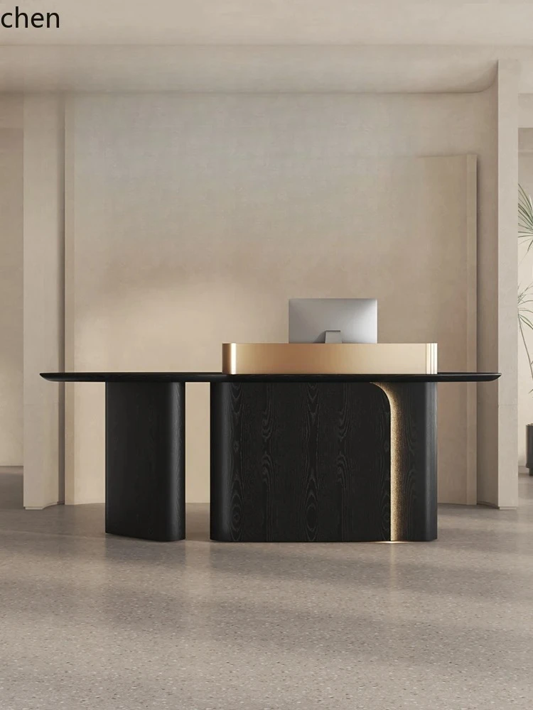 ZML Reception Desk Company Light Luxury Women's Clothing Store Cashier Counter